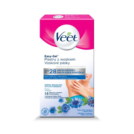 Veet Wax Strips Armpit depilačné pásiky 16 ks