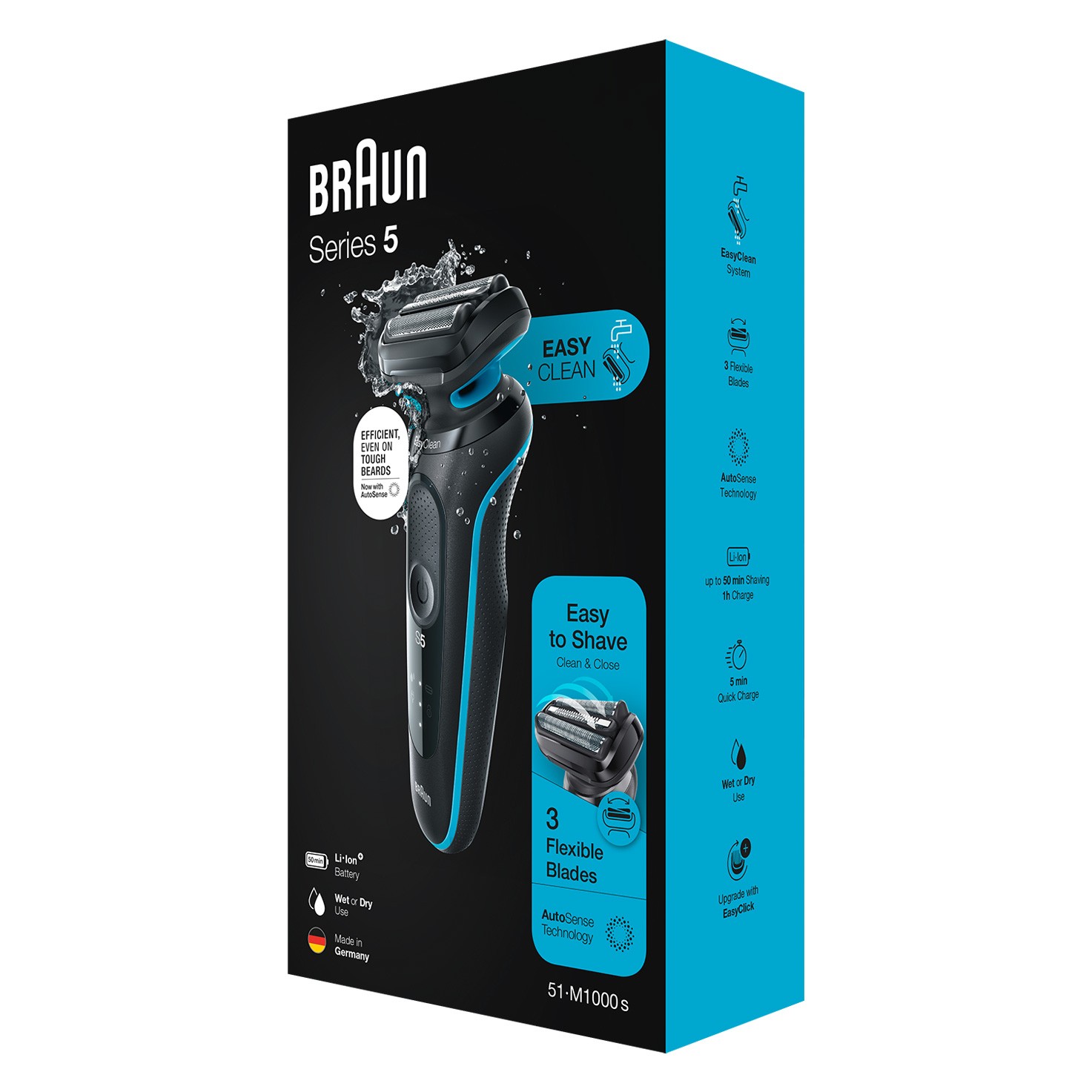 Braun Series 5 51-M1000s Mint Wet&Dry holiaci strojček