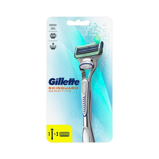 Gillette SkinGuard Sensitive holiaci strojček + 2 hlavice