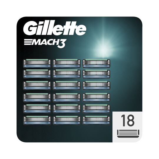 Gillette Mach3 náhradné hlavice 18 ks