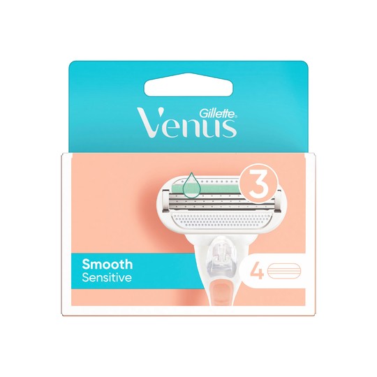 Gillette Venus Smooth Sensitive náhradné hlavice 4 ks