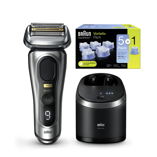 Braun Series 9 PRO+ 9567cc holiaci strojček + čistiace náplne 6 ks