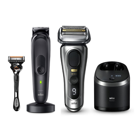 Braun Series 9 PRO+ 9567cc holiaci strojček + Braun MGK7460 viacúčelový zastrihávač