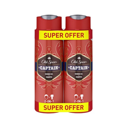 Old Spice Captain sprchový gél 2x400 ml