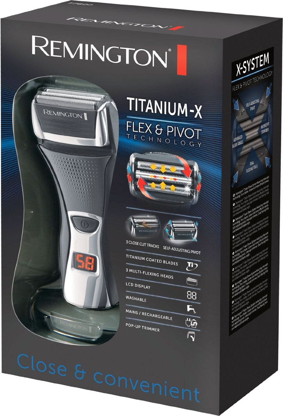 Remington F7800 Titanium-X holiaci strojček