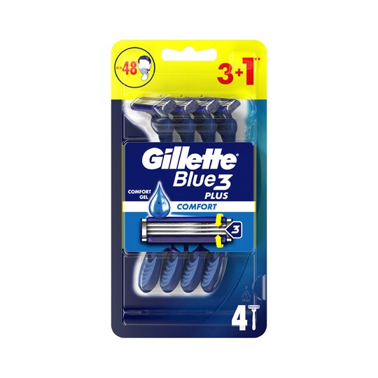 Gillette Blue3 jednorazové holítka 3+1 ks