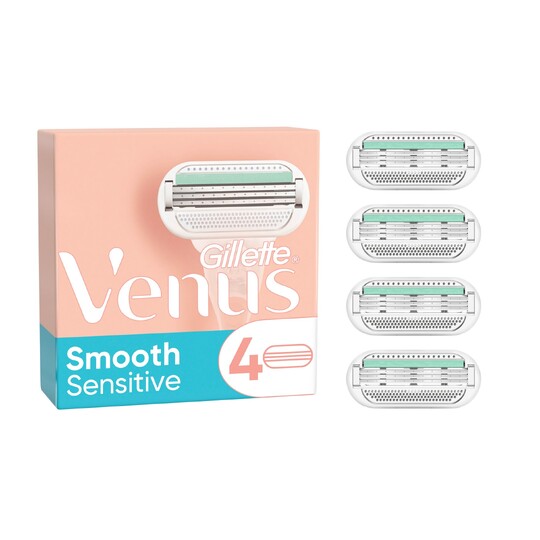 Gillette Venus Smooth Sensitive náhradné hlavice 4 ks