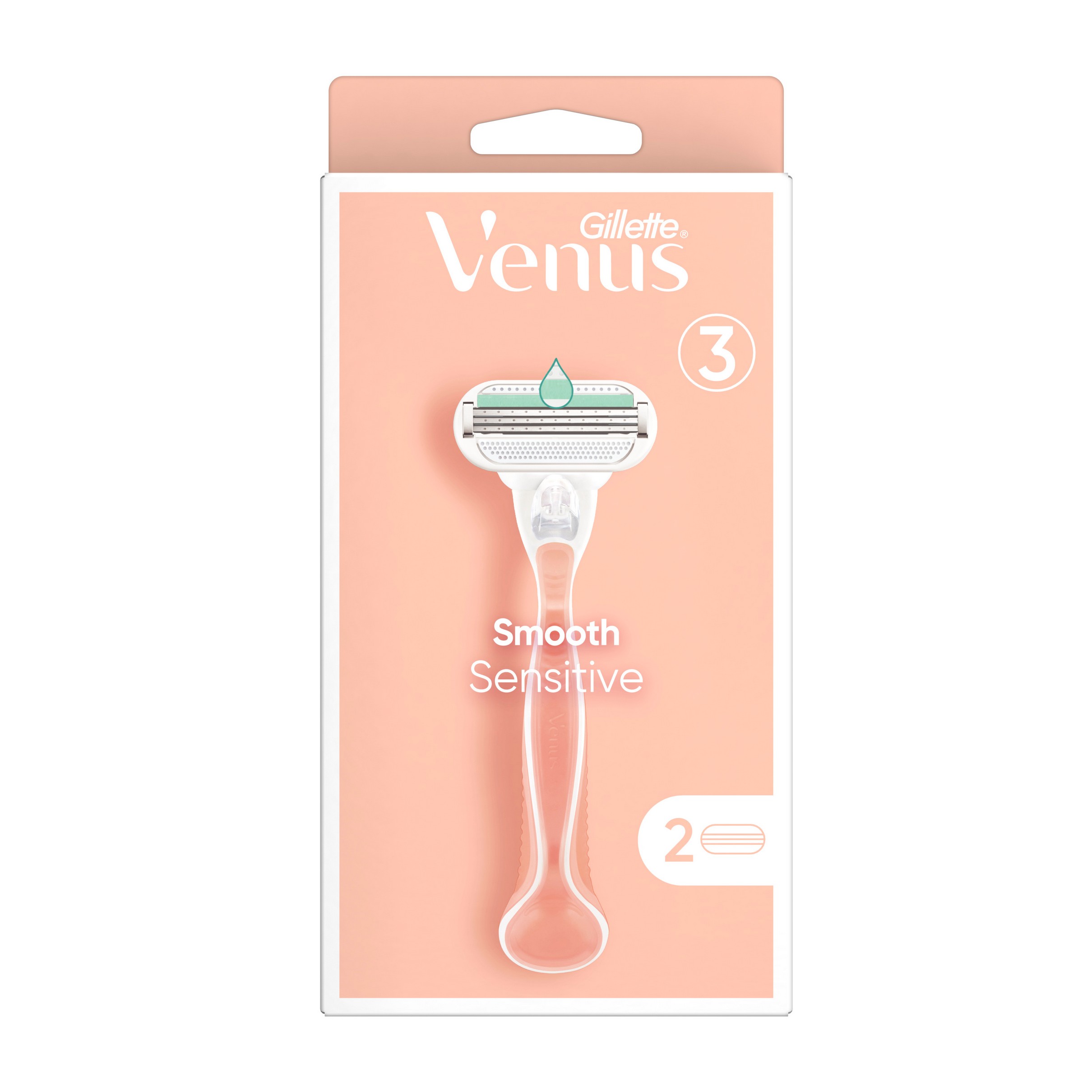 Gillette Venus Smooth Sensitive holiaci strojček + 2 hlavice