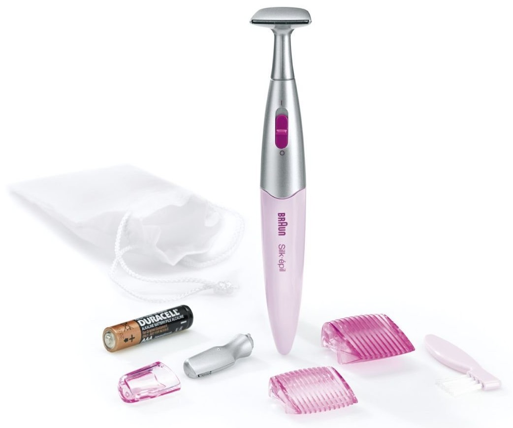Braun Silk épil 7-681 Wet & Dry epilátor + FG1100 bikiny zastřihovač