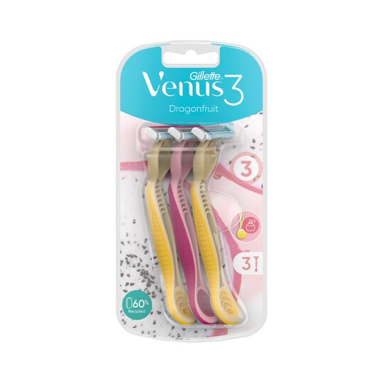 Gillette Venus3 Dragonfruit jednorazové holítka 3 ks