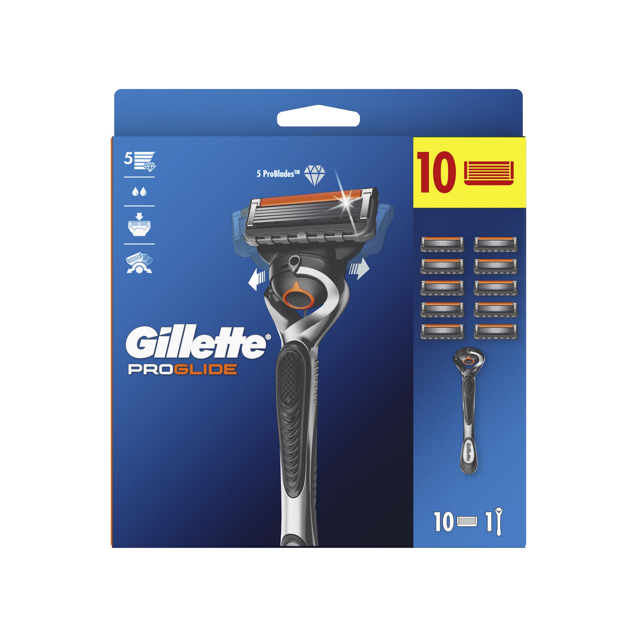 Gillette ProGlide FlexBall holiaci strojček + 10 hlavíc