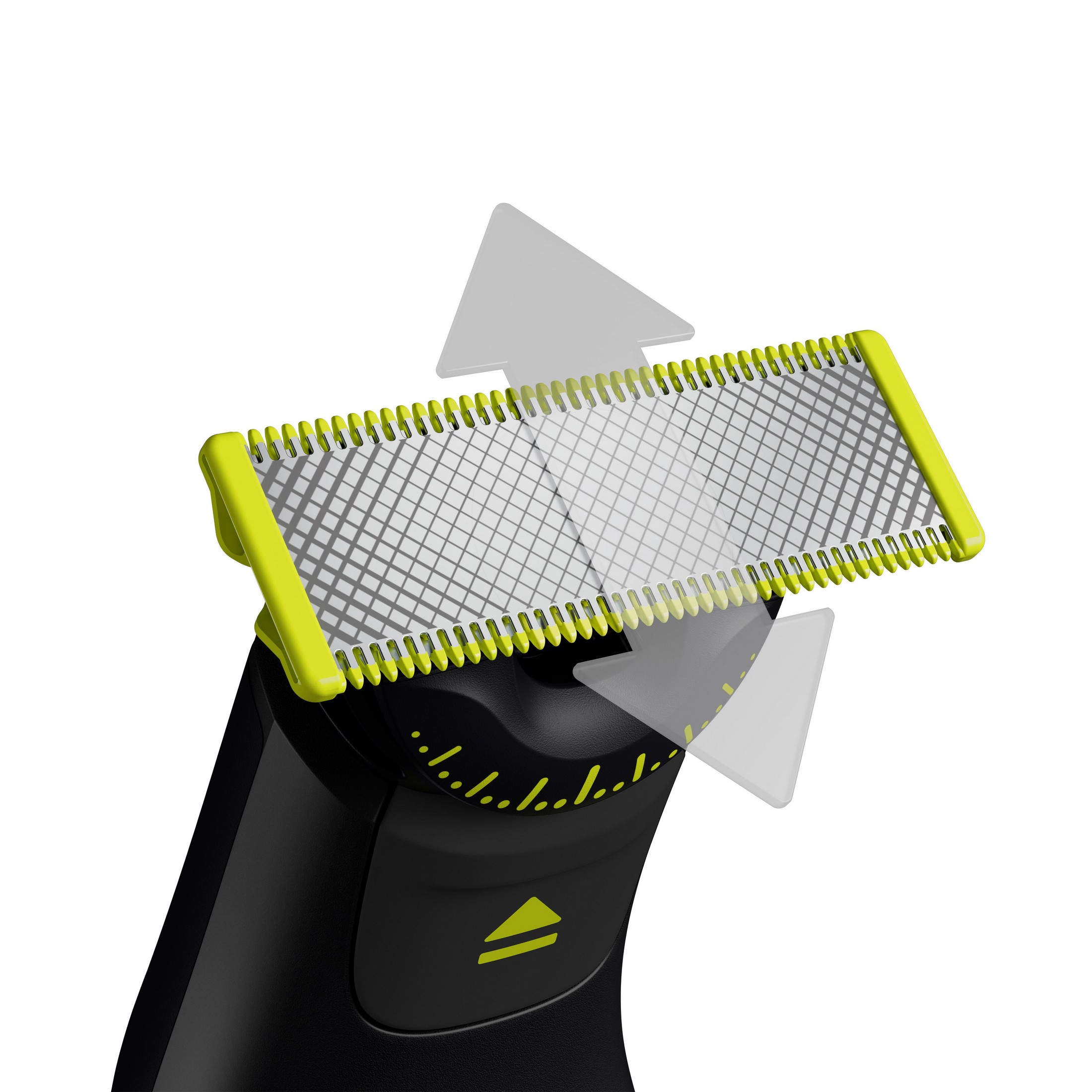 Philips OneBlade Pro 360 Face + Body QP6552/30 viacúčelový zastrihávač - Inovatívny brit 360 sa ohýba všetkými smermi