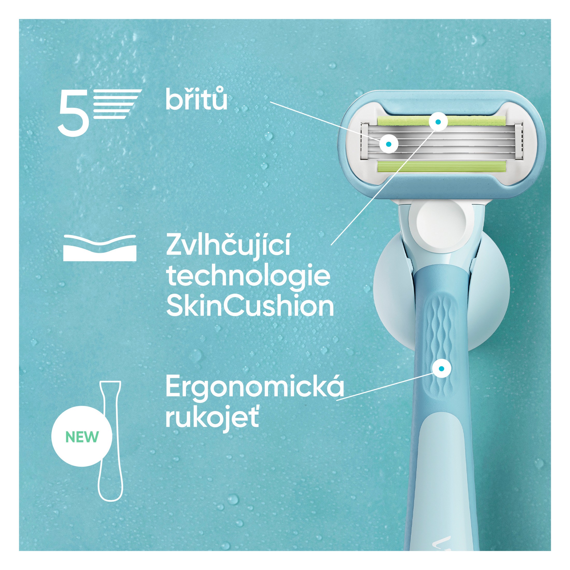 Gillette Venus Extra Smooth holiaci strojček + 4 hlavice