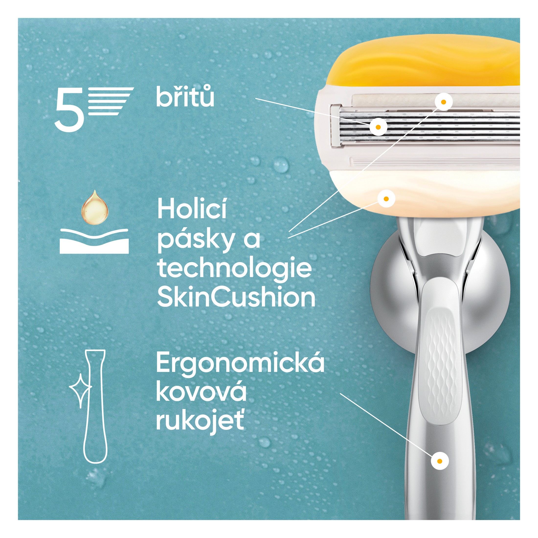 Gillette Venus Comfortglide Coconut holiaci strojček + 3 hlavice