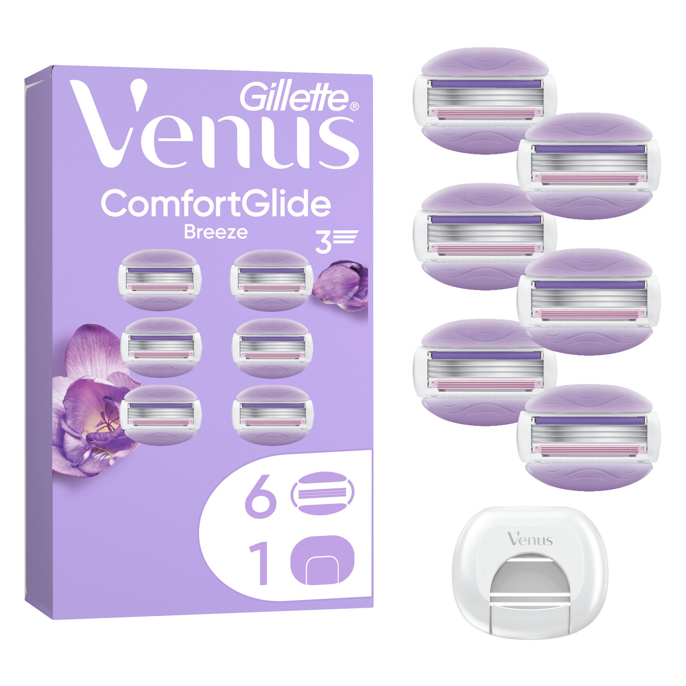 Gillette Venus Comfortglide Breeze náhradné hlavice 6 ks