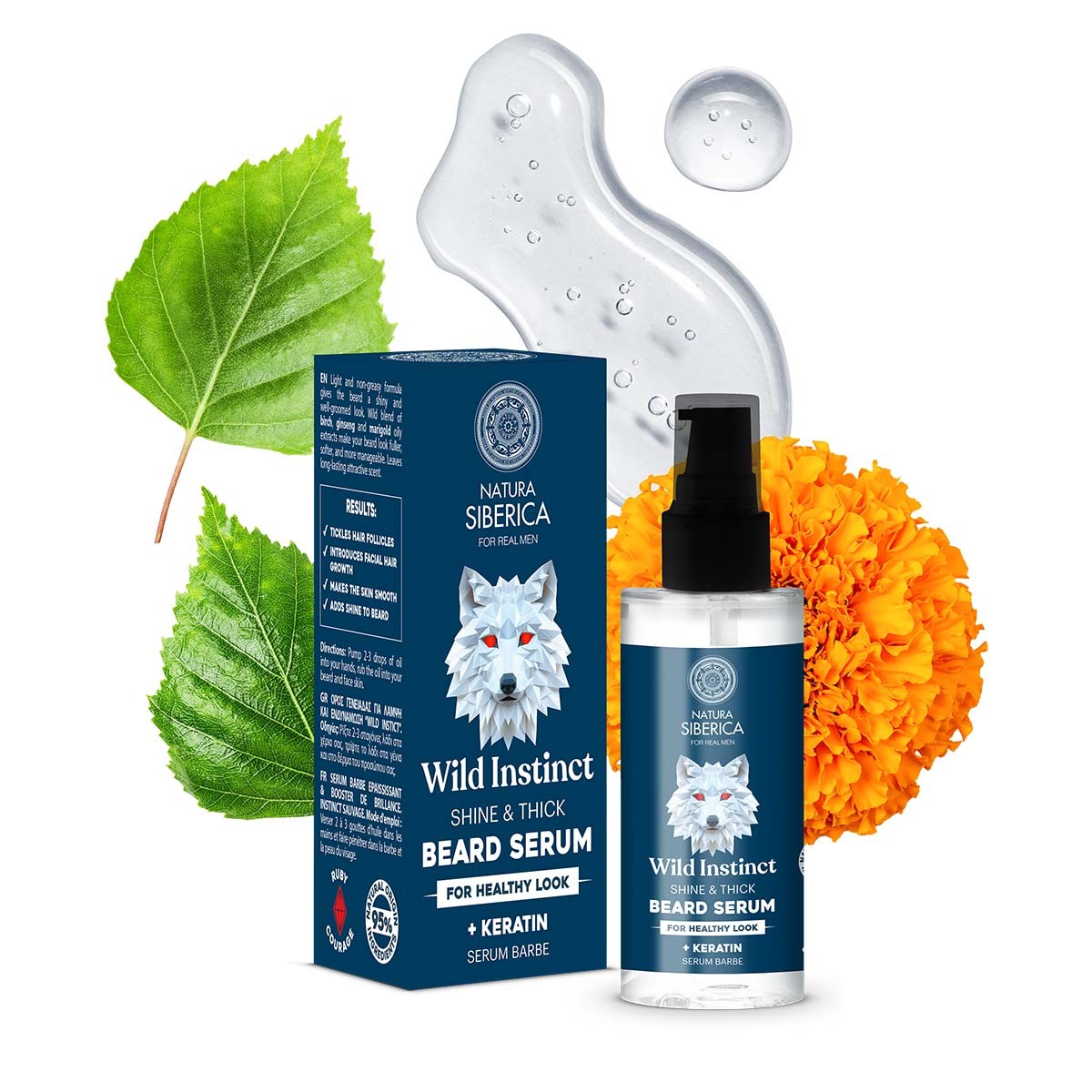 Natura Siberica For Men Arctic Wild sérum pre fúzy 50 ml