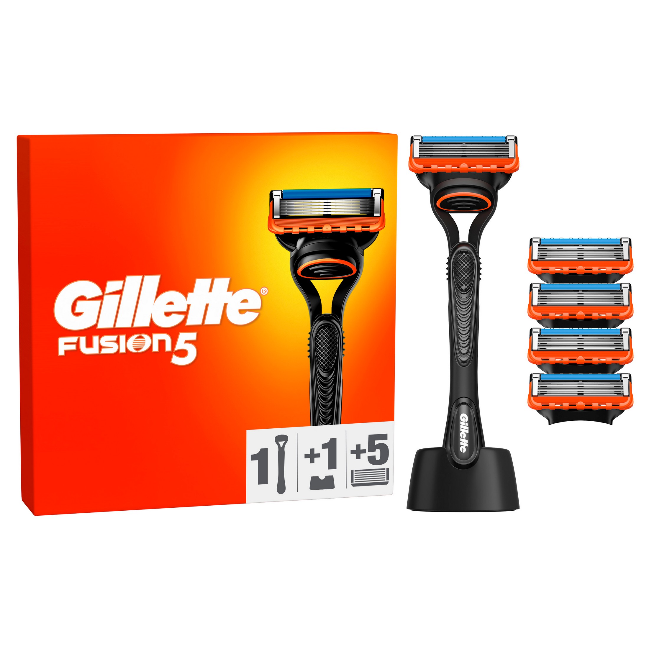 Gillette Fusion5 holiaci strojček + 5 hlavíc