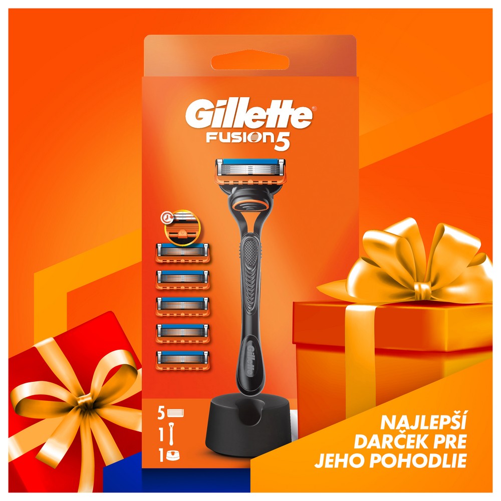 Gillette Fusion5 holiaci strojček + 5 hlavíc
