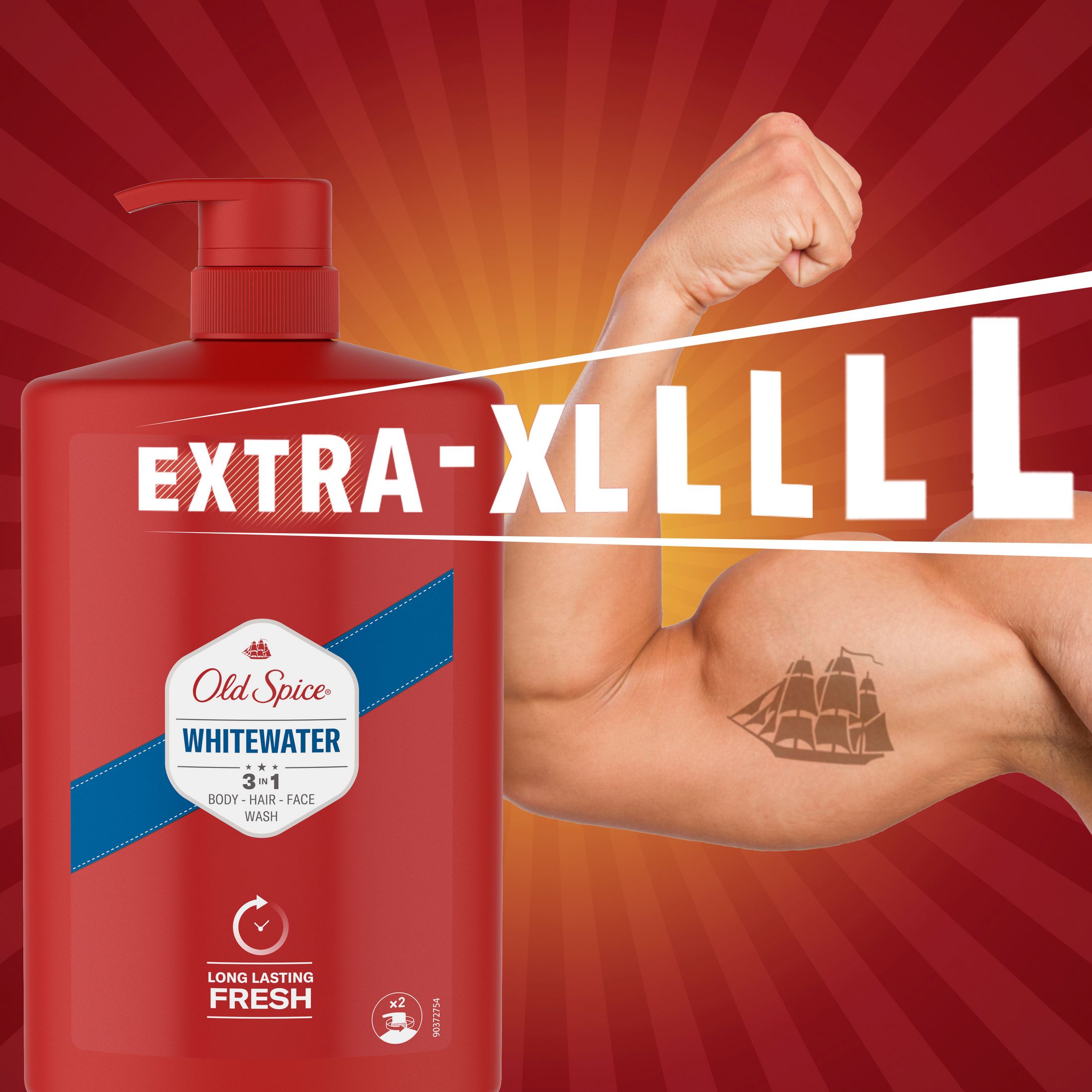 Old Spice Whitewater sprchový gél 1000 ml