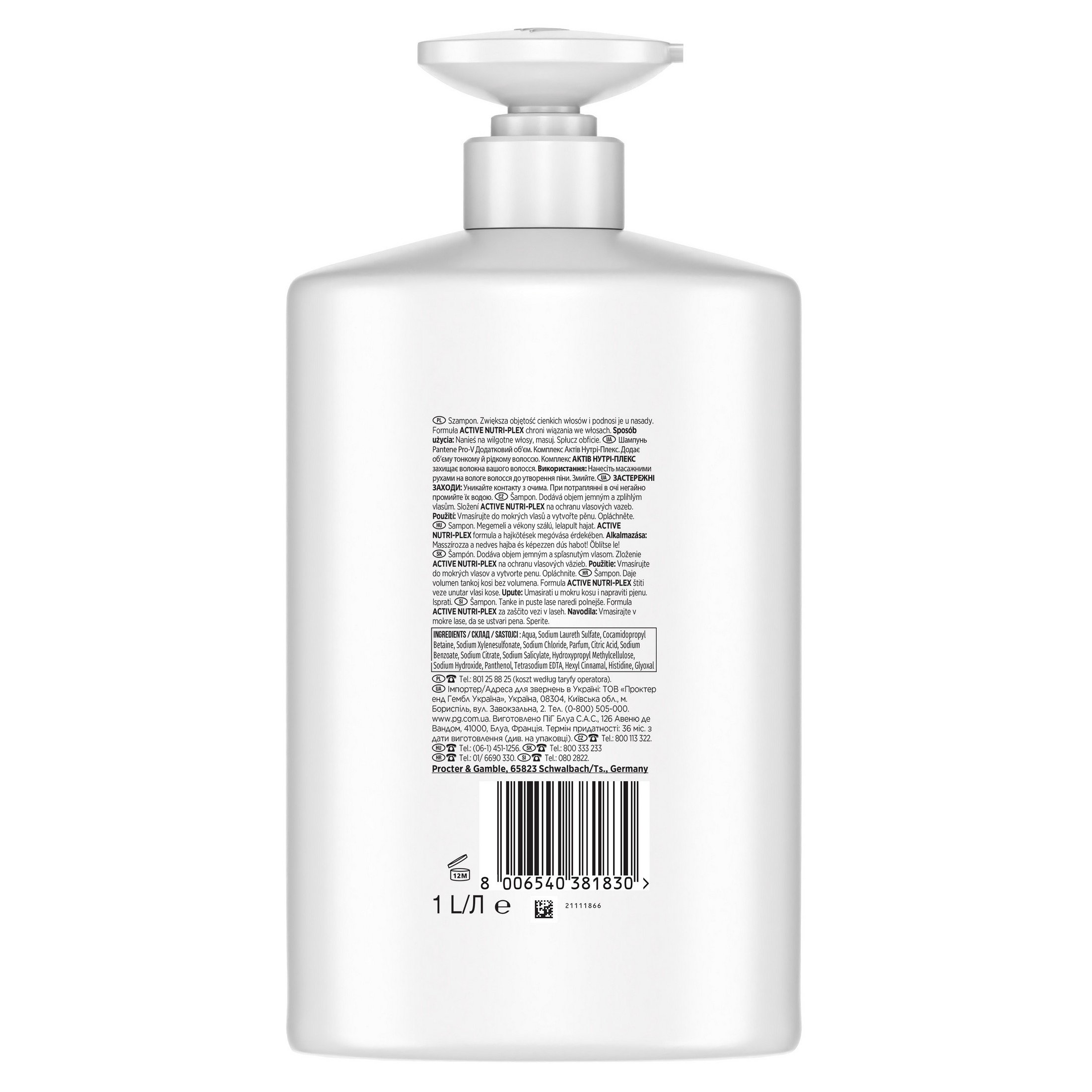 Pantene Pro-V Extra Volume šampón na vlasy 1000 ml