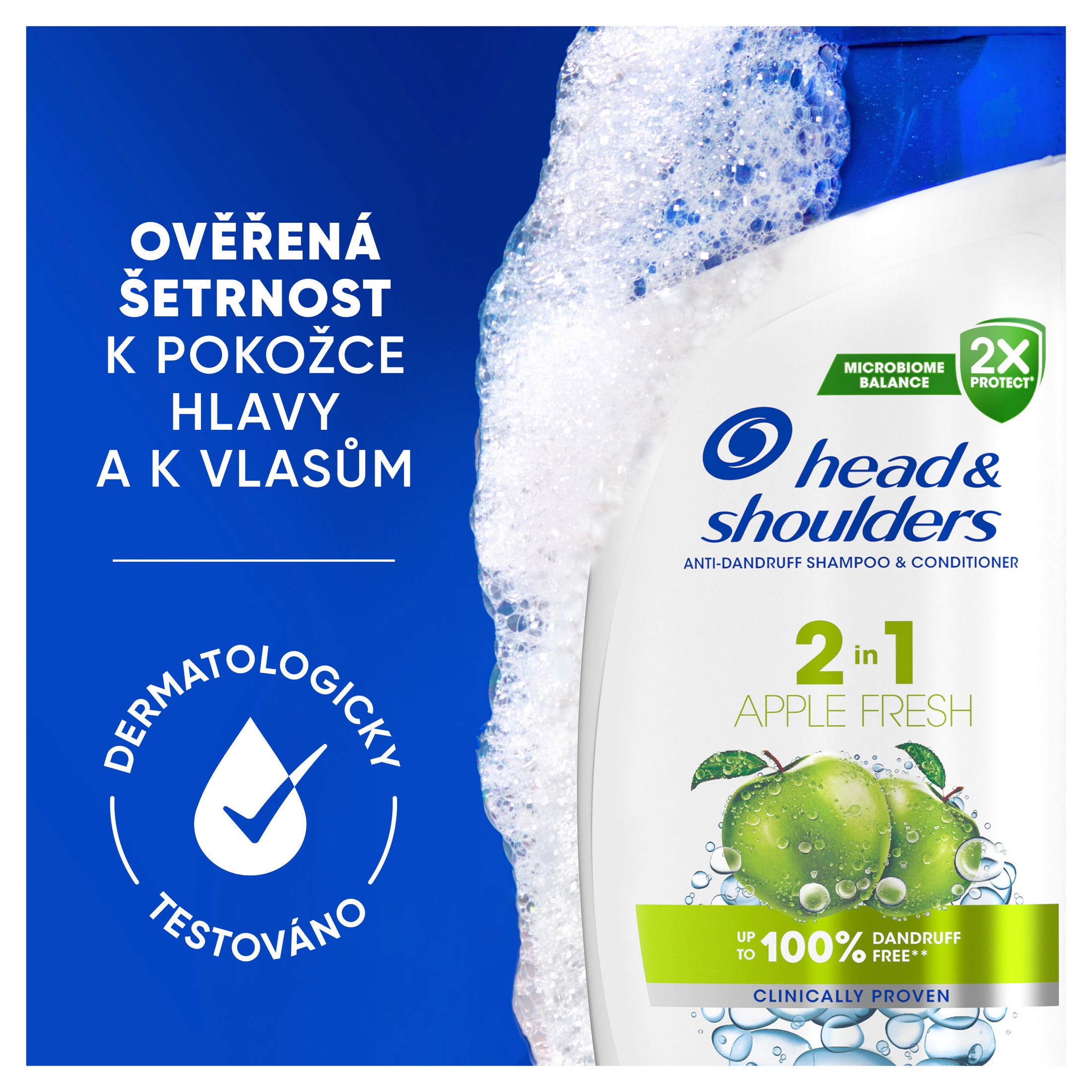 Head & Shoulders 2in1 Apple Fresh šampón s balzamom 330 ml