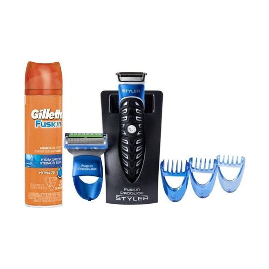 Gillette Fusion ProGlide Styler 2v1 + gél na holenie Gillette Fusion 200 ml