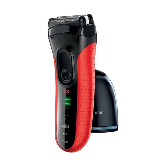 Braun Series 3-3050cc Clean&Charge holiaci strojček ČERVENÝ - POŠKODENÝ OBAL