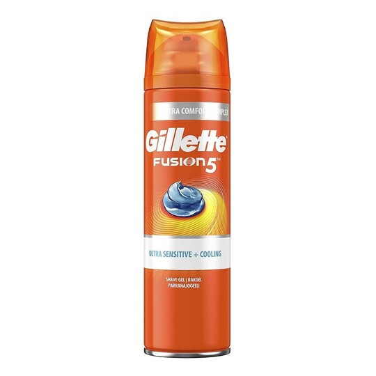 Gillette Fusion 5 Ultra Sensitive&Cooling gél na holenie 200 ml