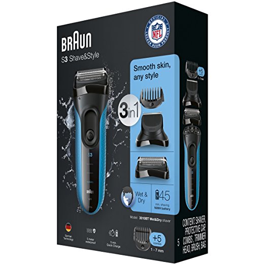 Braun Series 3 3010BT Wet&Dry holiaci strojček - ROZBALENÝ TOVAR